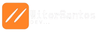 Logo witor santos dev fonte branca